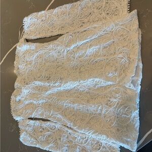 Elegant White Lace Dress